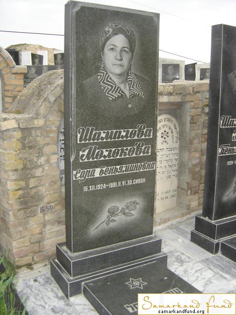 Шамалова Молокова Сара Беньяминовна  15.12.1924 - 02.06.1991 зах. 16.72  № 16.JPG