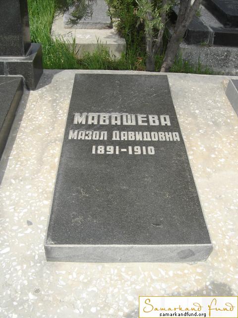 Мавашева Мазол Давидовна  1891 - 1910 зах. 11.24 №27.JPG
